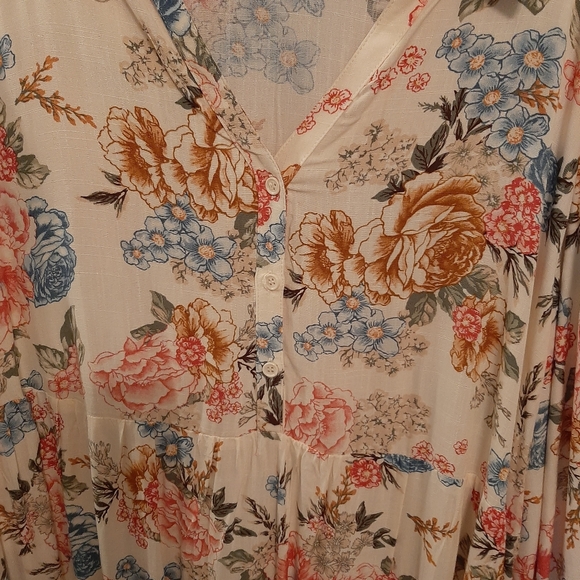 Linda Anderson Floral Maxi Dress with Button-Down Front NEW WITH TAGS - Picture 8 of 9